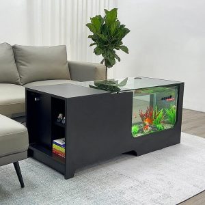 Bàn sofa bể cá AquaP tiêu chuẩn màu đen
