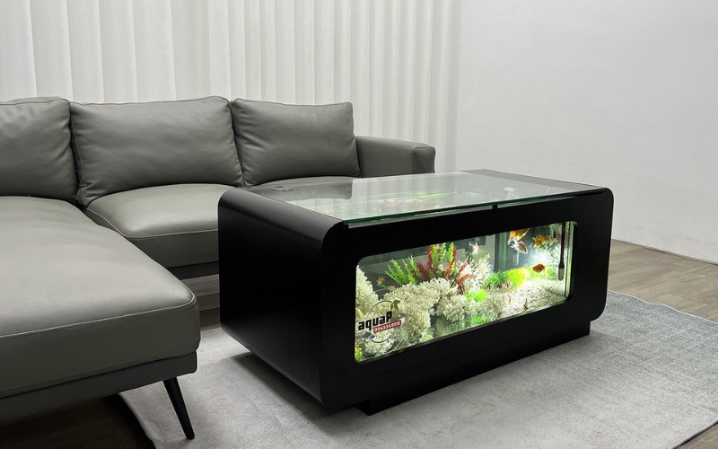 Bàn sofa bể cá AQUAP VIP3 tiểu cảnh san hô sang trọng